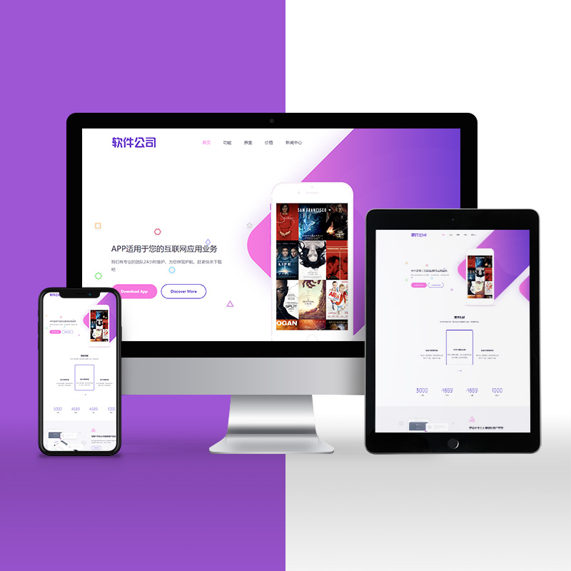 APP软件应用程序类官网网站 PC+手机端