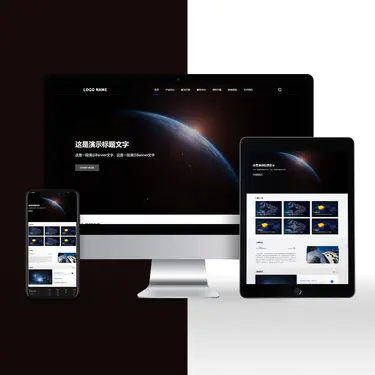 高端科技公司 软件公司 人工智能网站开发 官网开发 PC+手机端响应式设计